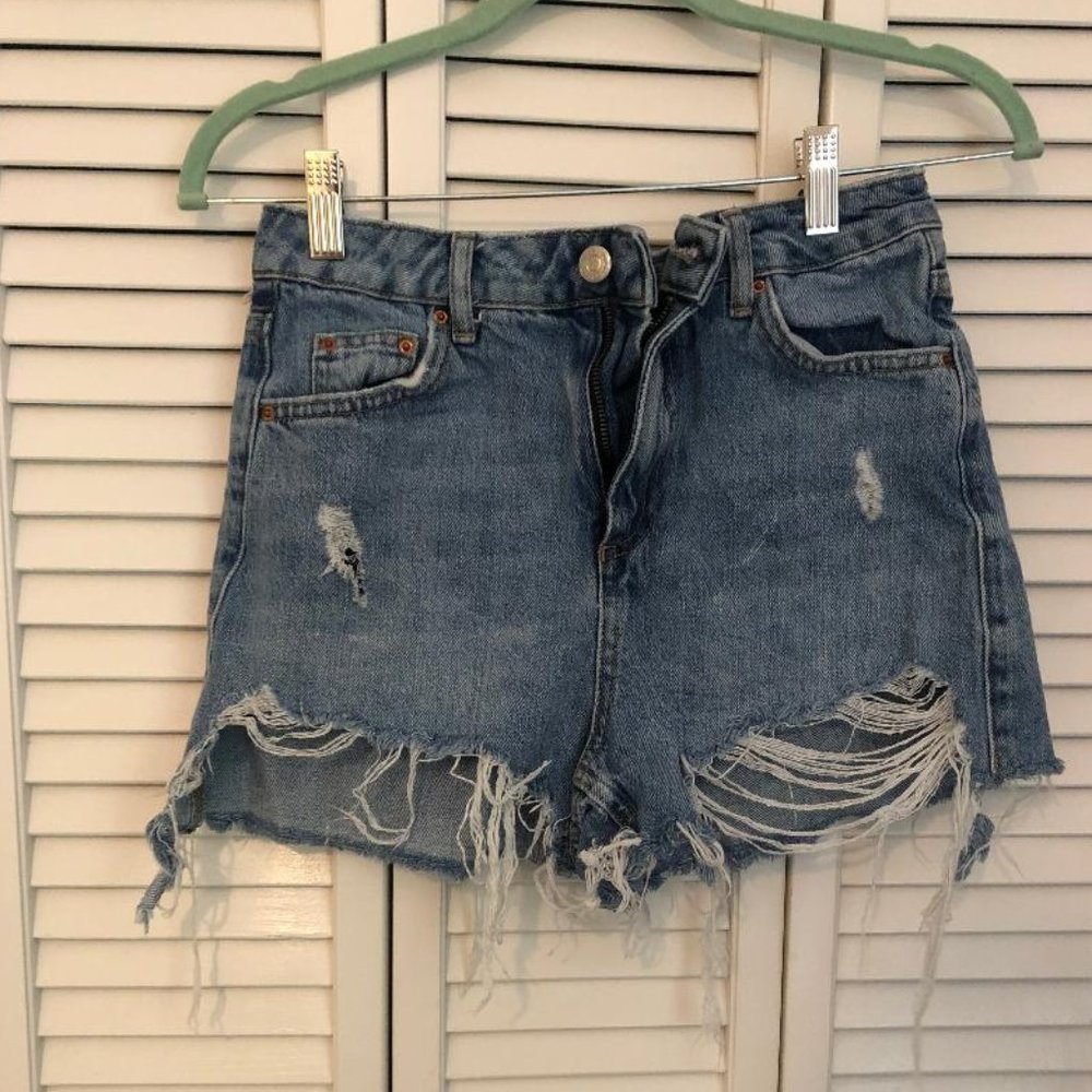 Topshop Mom jean shorts